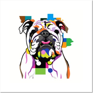 Coolest Pop Art Bulldog Posters and Art